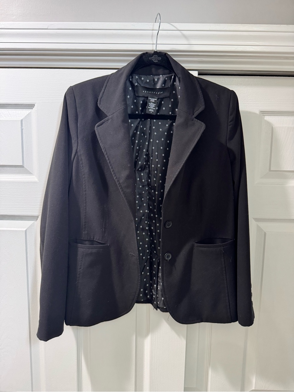 Apostrophe black blazer 12